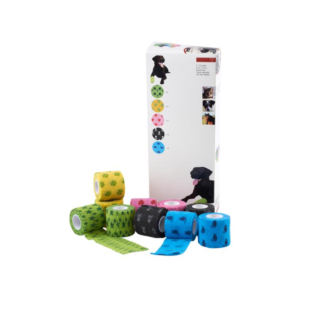 Samodržící elastické obinadlo Funny-Flex Polnet - mix barev 10cm/4,5m/10ks