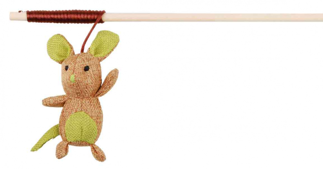 Udice s látkovou hračkou - myškou