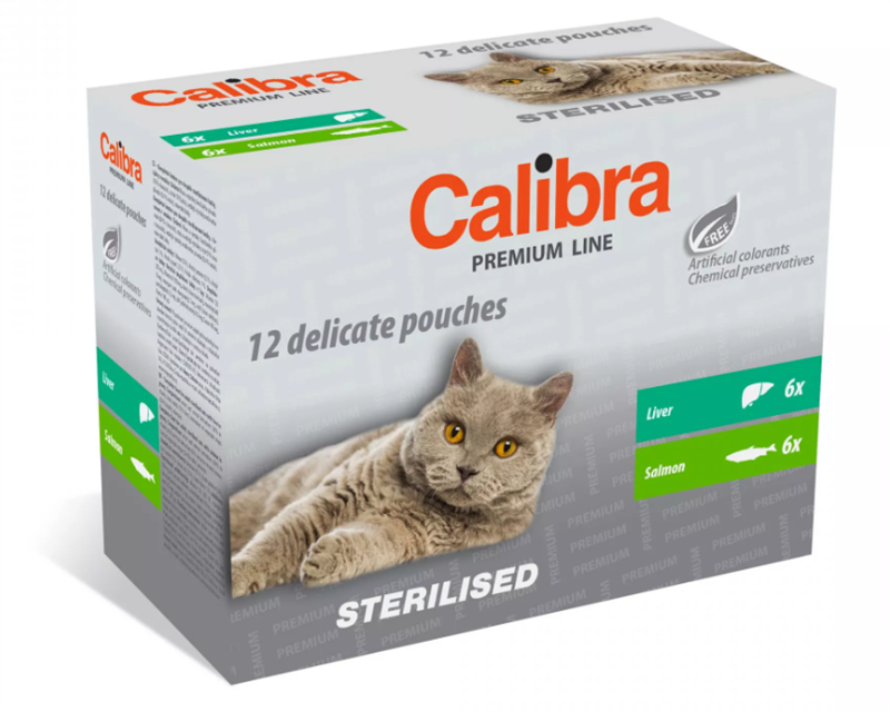 Calibra Cat kapsa Premium Steril. multipack 12x100g
