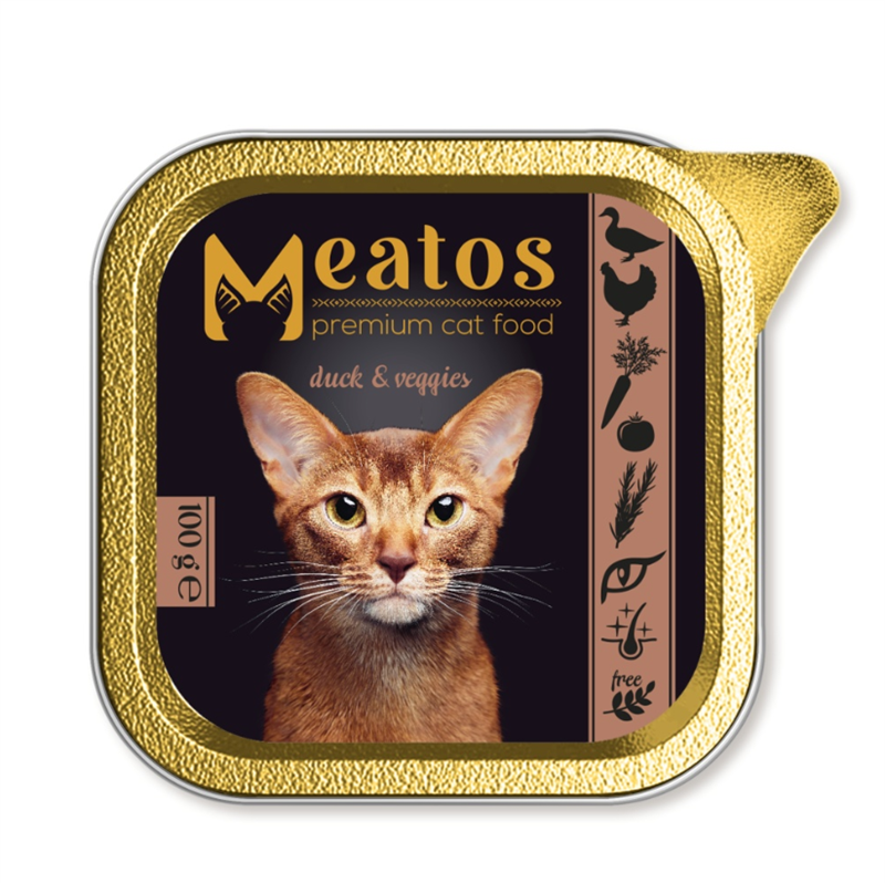 Meatos vanička Cat Duck & Vegetable 100 g