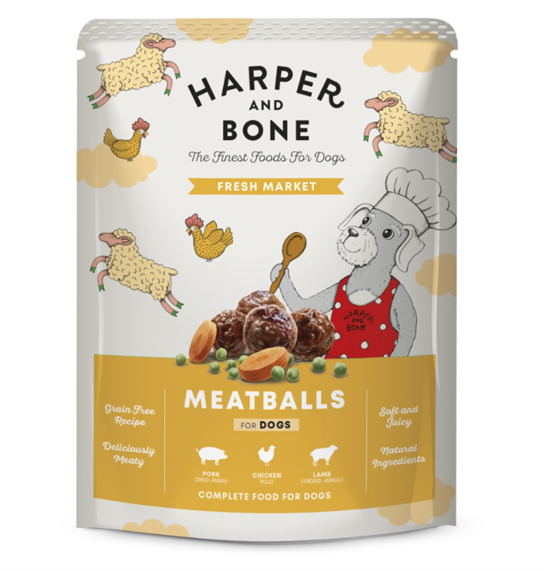Harper and Bone Dog čerstvé z trhu, kapsička 300 g