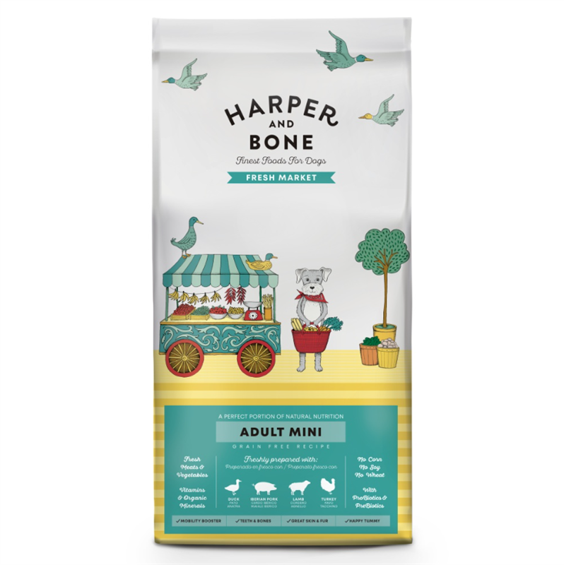 Harper and Bone Dog Adult Mini čerstvé z trhu 2 kg