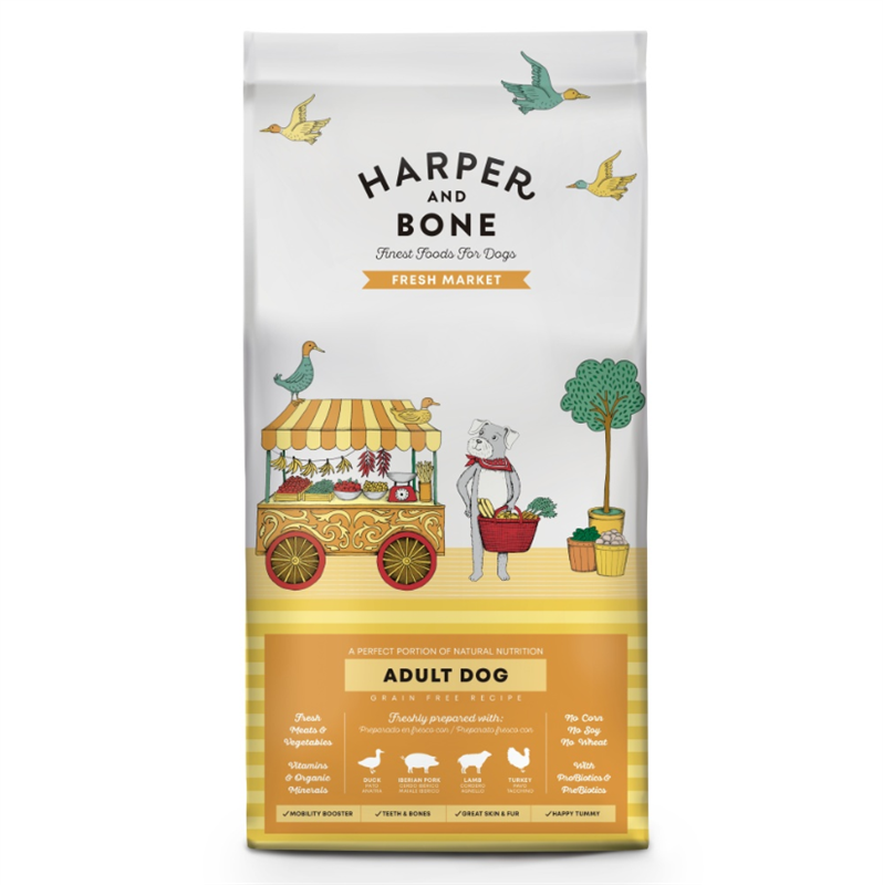 Harper and Bone Dog Adult Large & Medium čerstvé z trhu 2 kg