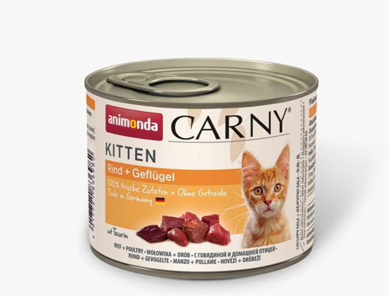 ANIMONDA konzerva CARNY Kitten - drůbeží + hovězí 200g