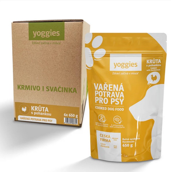 Balení vařené (6x650g) Krůtí maso s pohankou