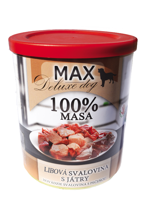 MAX deluxe KOSTKY LIBOVÉ SVALOVINY s játry 800g