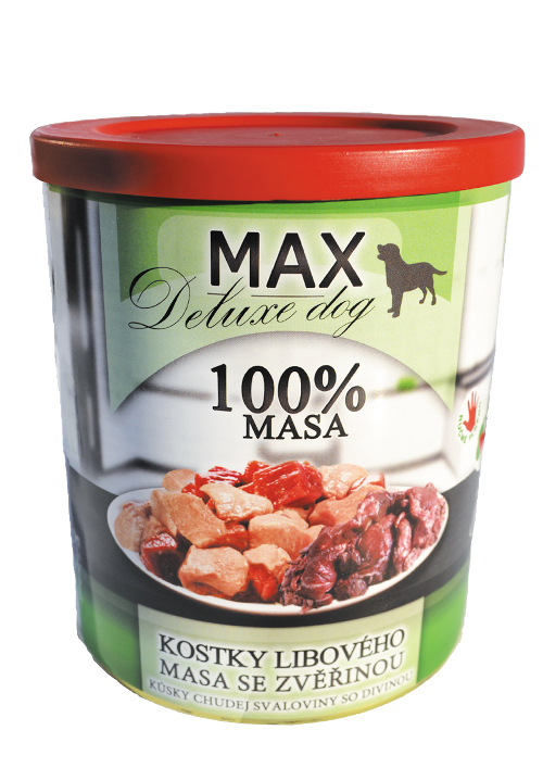 MAX deluxe KOSTKY LIBOVÉ SVALOVINY SE ZVĚŘINOU 800g