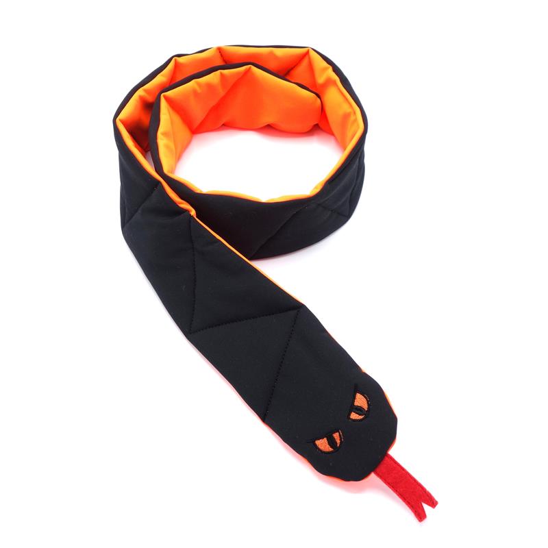 Pískací Potvůrky Odolný softshellový Had - černá/oranžová