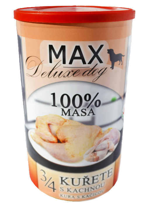 MAX deluxe 3/4 KUŘETE s kachnou 1200g