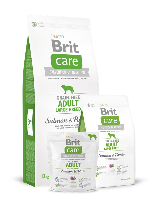 Brit Care Grain-free Adult Large Breed Salmon & Potato 1 kg