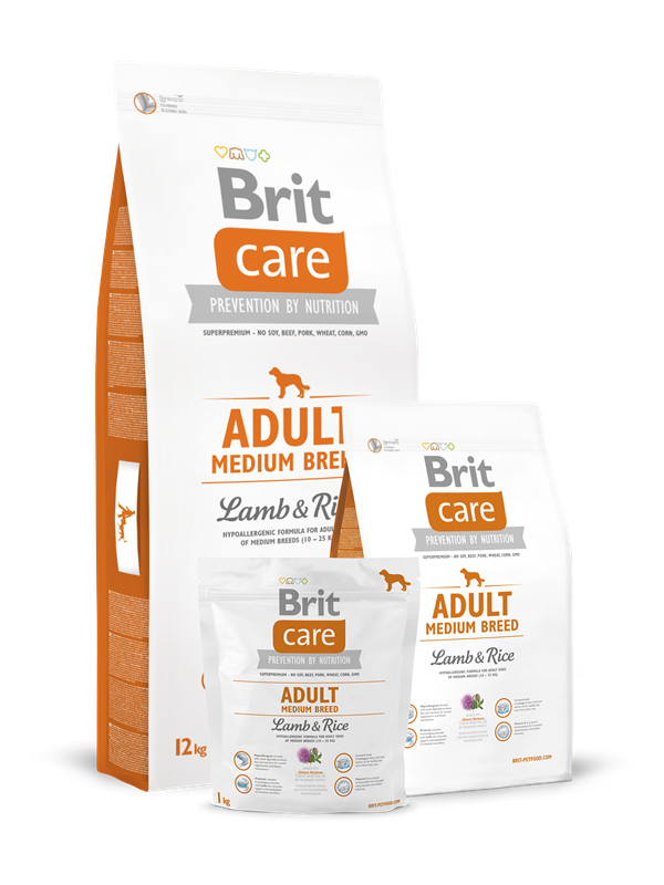 Brit Care Adult Medium Breed Lamb & Rice 1 kg