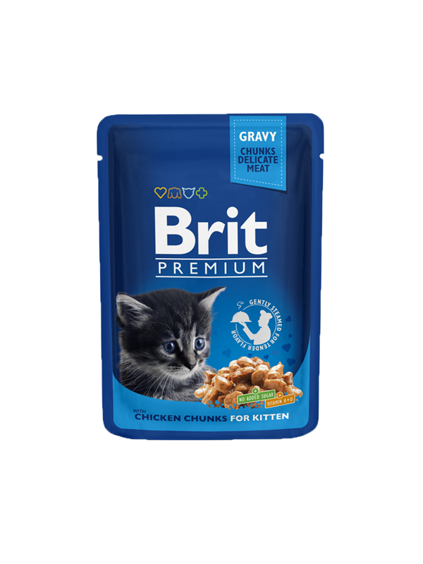 BRIT Premium CAT kapsička Chicken Chunks 100 gr.