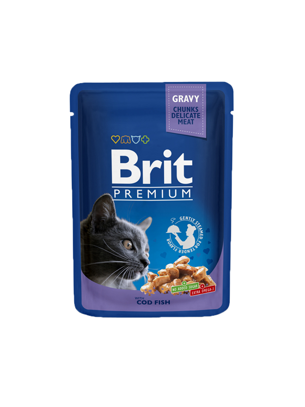BRIT Premium CAT kapsička Cod Fish 100 gr.
