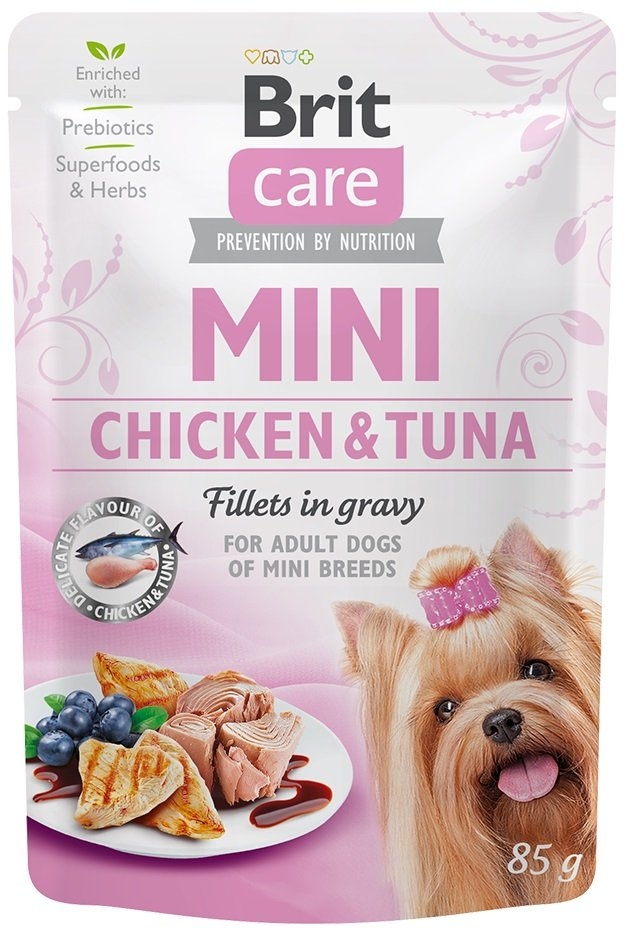 Brit Care Dog Mini Chicken&Tuna fillets in gravy 85g