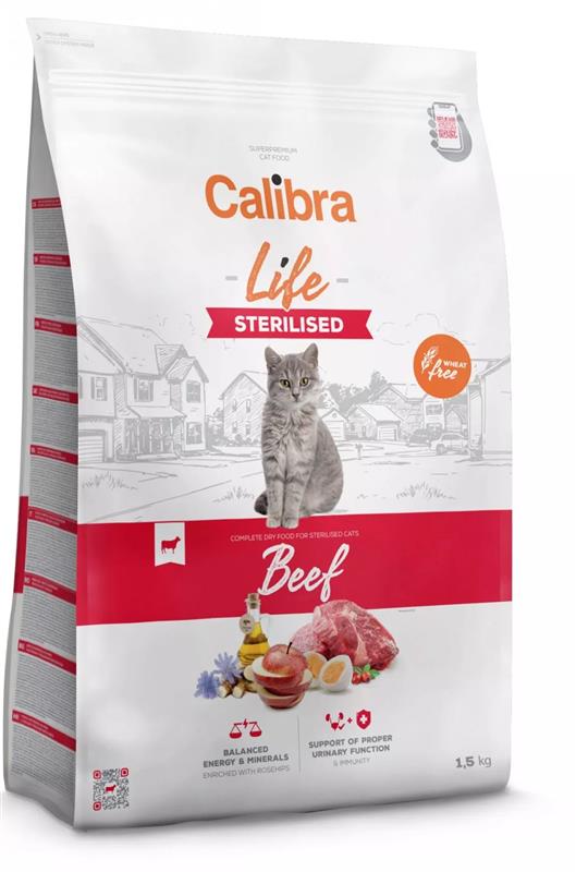 Calibra Cat Life Sterilised Beef 1,5kg