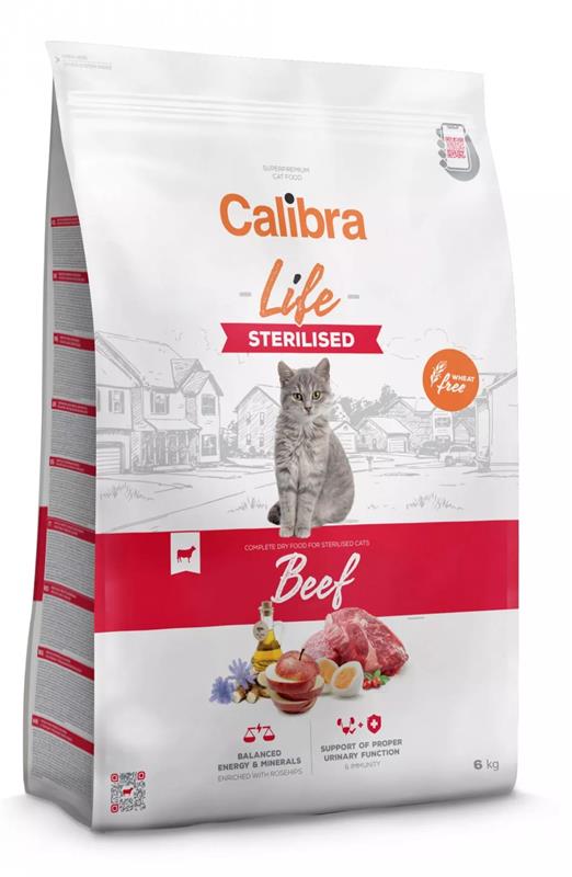 Calibra Cat Life Sterilised Beef 6kg