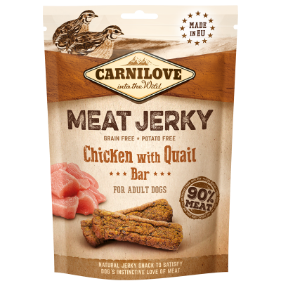 Carnilove Dog Jerky Quail&Chicken Bar 100g