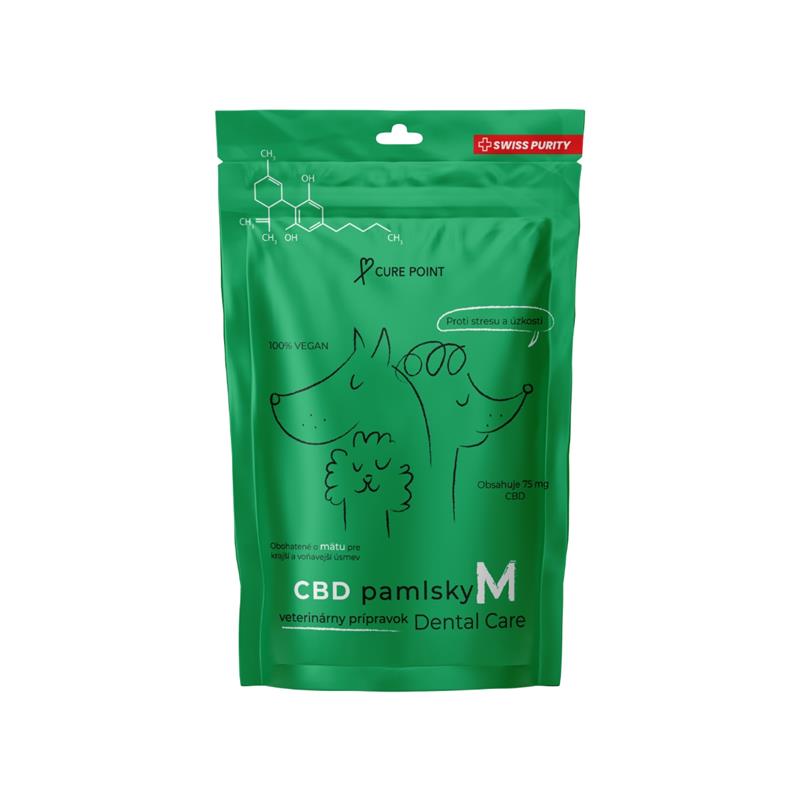 Cure Point CBD pamlsky Dental Care - M (10 až 35kg)