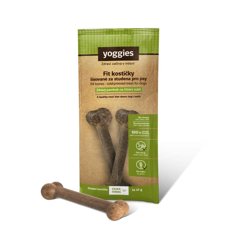 Fit kostičky Yoggies pro psy  lisovaná za studena 2x47g