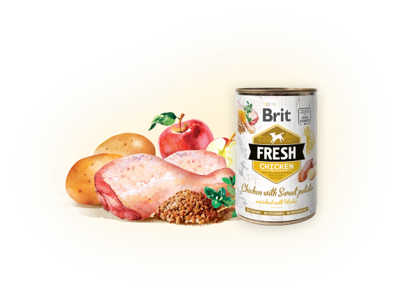 BRIT Fresh can Chicken with Sweet Potato 400g
