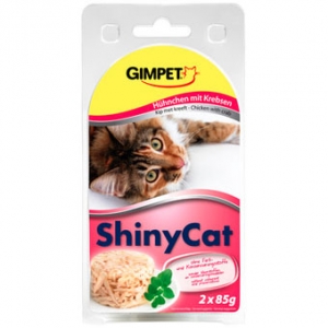 Gimpet ShinyCat kuře a krab 2x70g