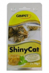 Gimpet ShinyCat tuňak a krevety a maltóza 2x70g