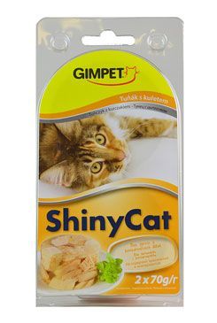 Gimpet  ShinyCat tuňak + kuře 2x70g