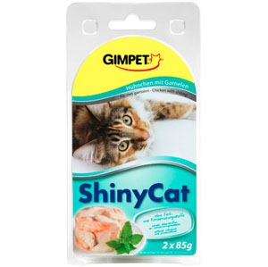 Gimpet ShinyCat kuře a krevety 2x70g