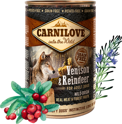 Konzerva CARNILOVE Dog Wild Meat Venison & Reindeer 400g