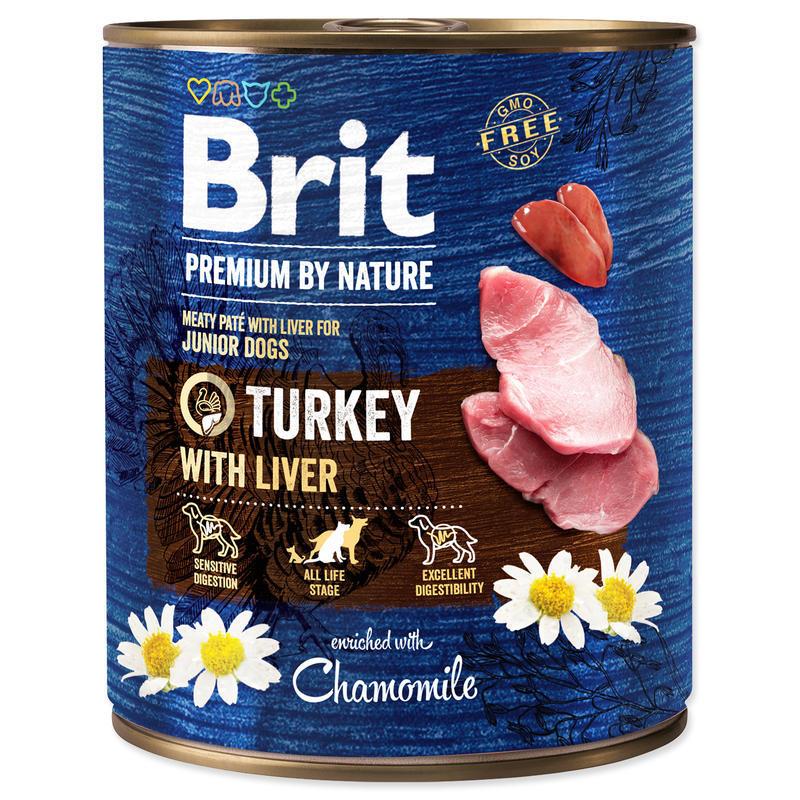 Brit Premium Dog by Nature konz Turkey & Liver 800g