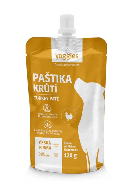 Yoggies paštika - krůtí maso 120g