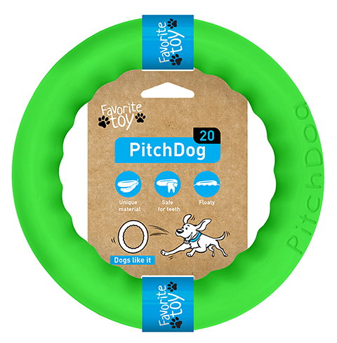 PitchDog tréninkový Kruh pro psy zelený 20cm