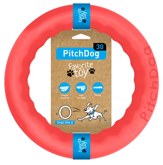 PitchDog tréninkový Kruh pro psy růžový 17cm