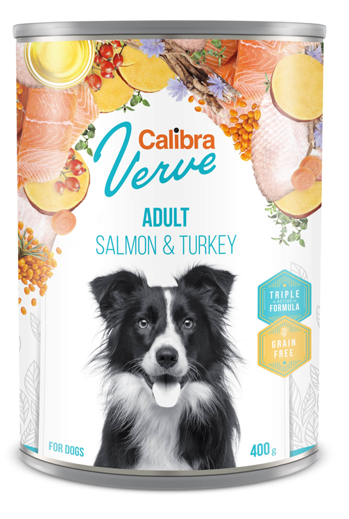 Calibra Dog Verve konz.GF Adult Salmon&Turkey 400g