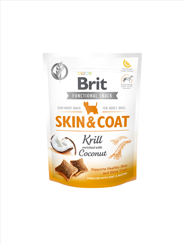 Brit Care Dog Functional Snack Skin&Coat Krill