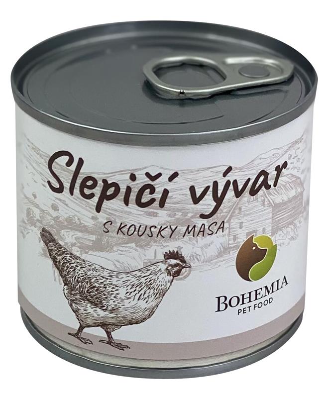 BOHEMIA Slepičí vývar s kousky masa 140ml