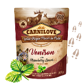 Carnilove Dog Pouch Paté Venison & Strawberry 300g